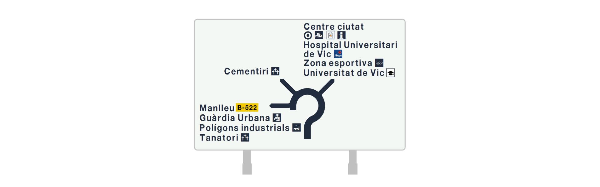 Nueva señalización de orientación para el Ajuntament de Vic